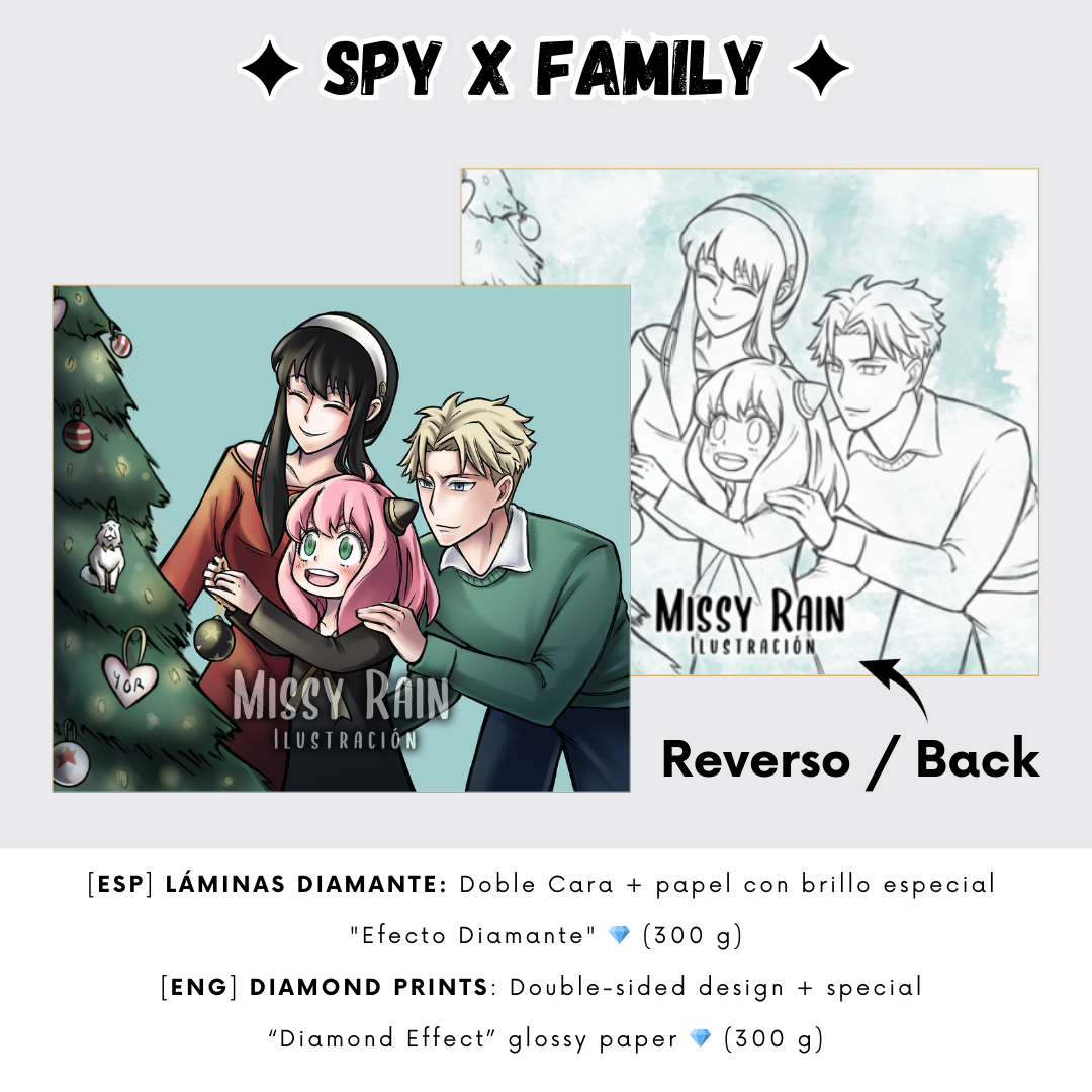 ✦ 𝗦𝗽𝘆 𝗫 𝗙𝗮𝗺𝗶𝗹𝘆 𝗗𝗶𝗮𝗺𝗮𝗻𝘁𝗲 ✦ Prints  