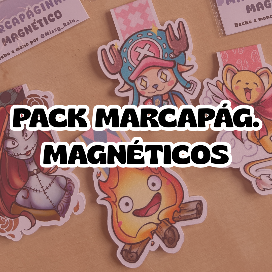 𝗣𝗔𝗖𝗞 𝗱𝗲 𝟮 marcapáginas magnéticos