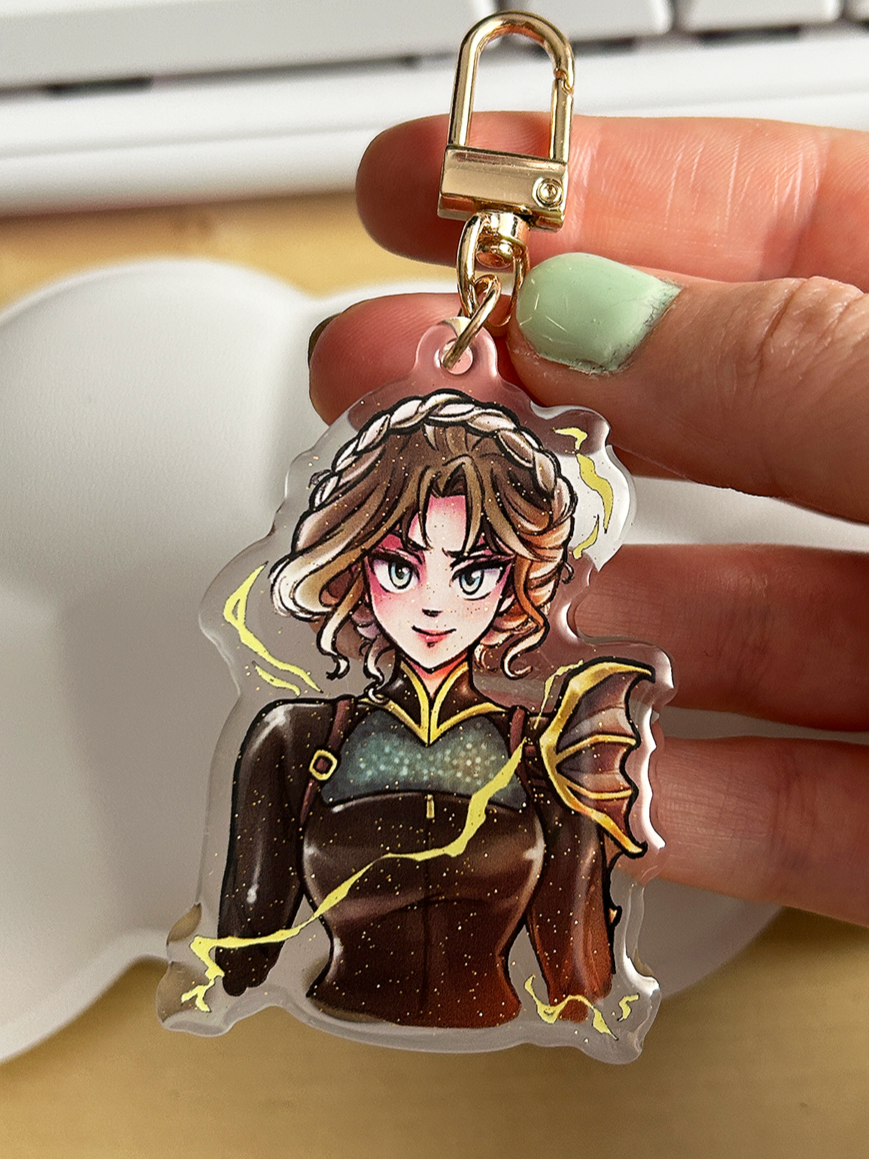 ✦ 𝗩𝗶𝗼𝗹𝗲𝘁 𝗚𝗹𝗶𝘁𝘁𝗲𝗿 ✦ Keychain 