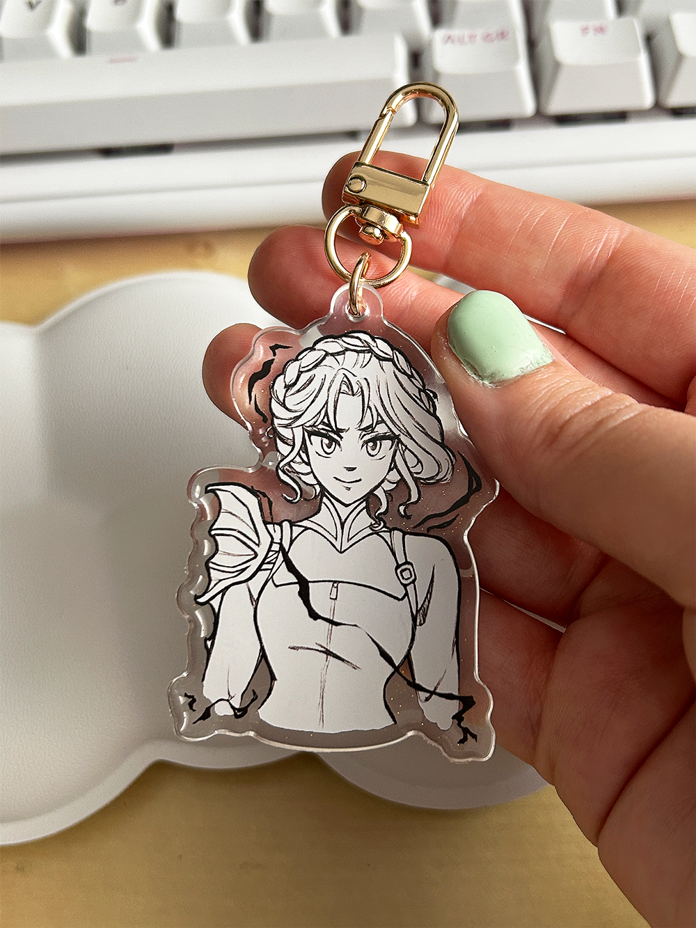 ✦ 𝗩𝗶𝗼𝗹𝗲𝘁 𝗚𝗹𝗶𝘁𝘁𝗲𝗿 ✦ Keychain 
