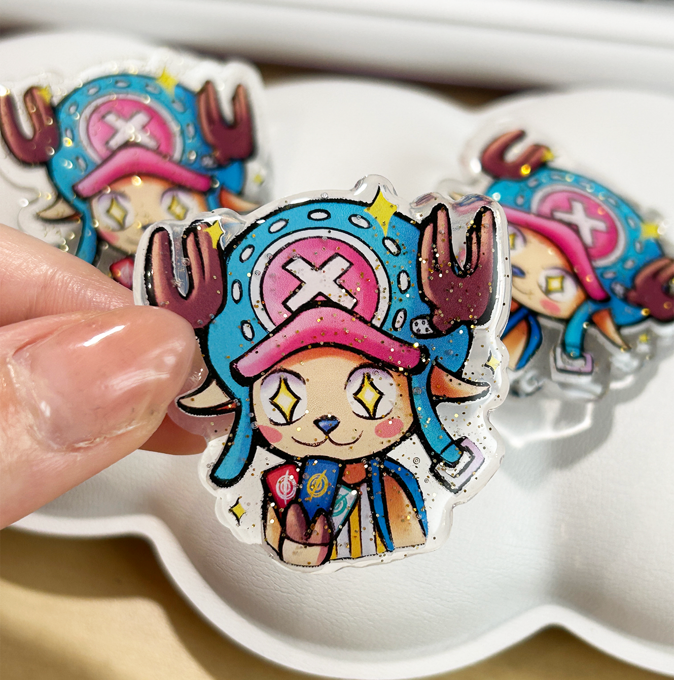 ✦ 𝗖𝗵𝗼𝗽𝗽𝗲𝗿 𝗧𝗖𝗚 𝗚𝗹𝗶𝘁𝘁𝗲𝗿 ✦ Acrylic Pin 