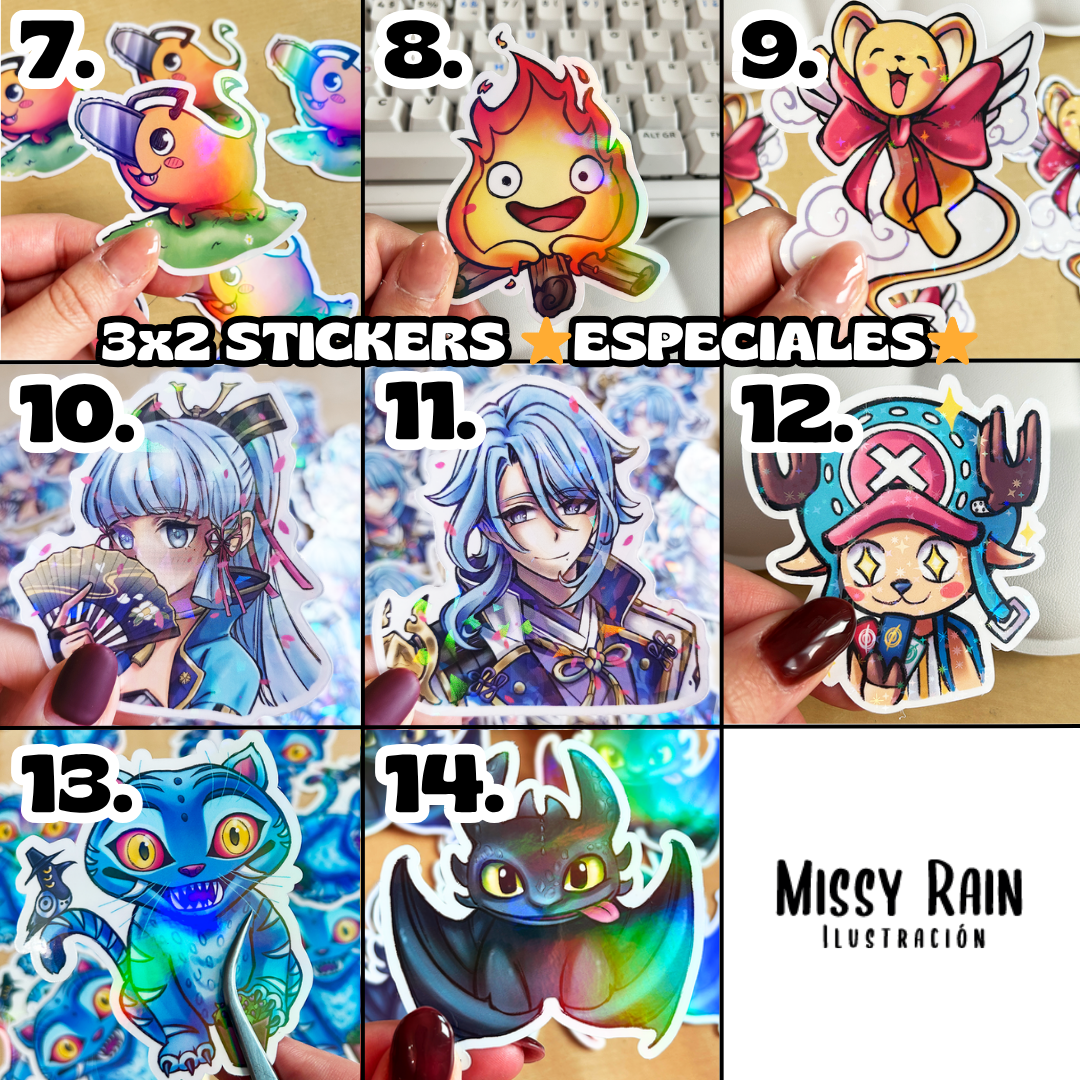 𝟯𝗫𝟮 Stickers