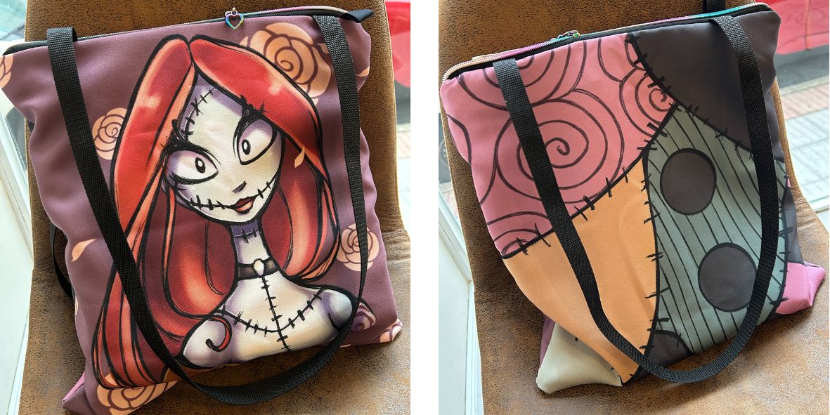 𝗧𝗼𝘁𝗲𝗯𝗮𝗴 𝗣𝗿𝗲𝗺𝗶𝘂𝗺 𝗔𝗰𝗼𝗹𝗰𝗵𝗮𝗱𝗮 (cremallera iridiscente + forro acolchado + bolsillo)