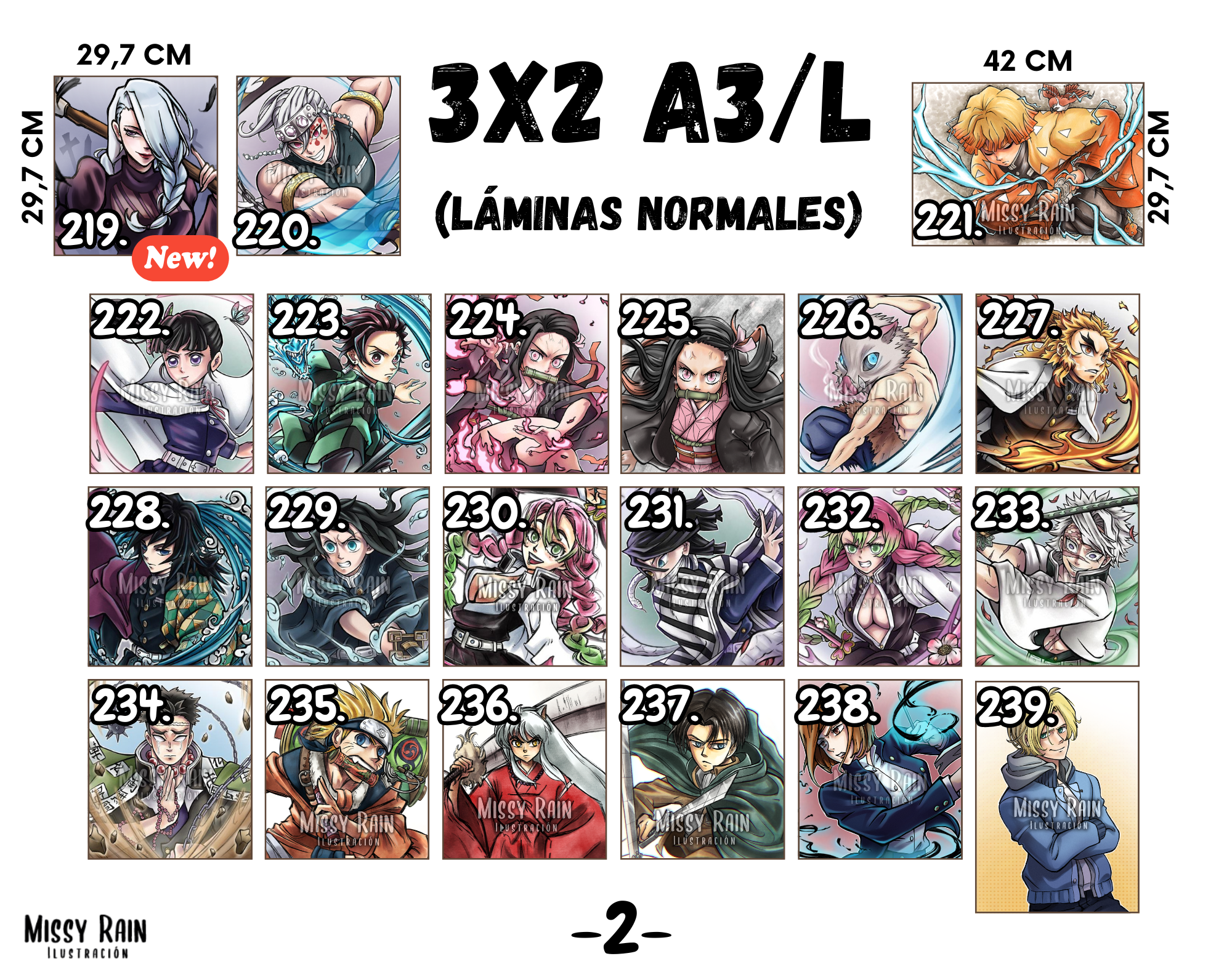 3x2 𝗔𝟯/𝗟 Prints