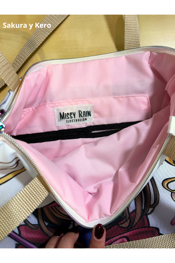 𝗧𝗼𝘁𝗲𝗯𝗮𝗴 𝗣𝗿𝗲𝗺𝗶𝘂𝗺 𝗔𝗰𝗼𝗹𝗰𝗵𝗮𝗱𝗮 (cremallera iridiscente + forro acolchado + bolsillo)