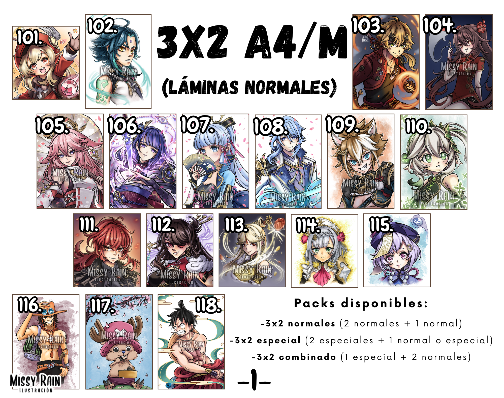 3x2 𝗔𝟰/𝗠 Prints