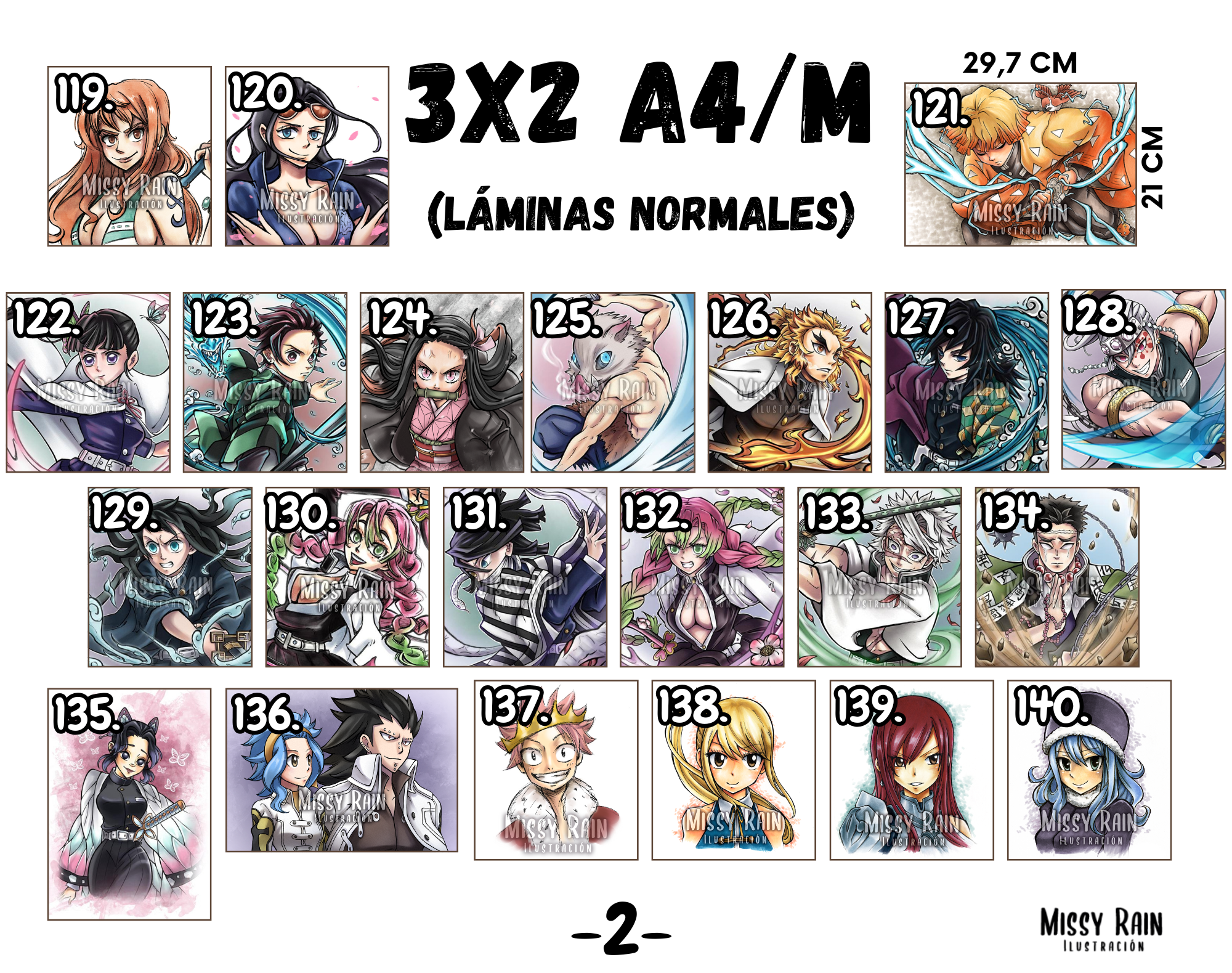 3x2 𝗔𝟰/𝗠 Prints