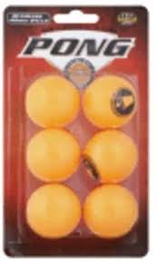 Beer Pong Balls Red/White - 6ct