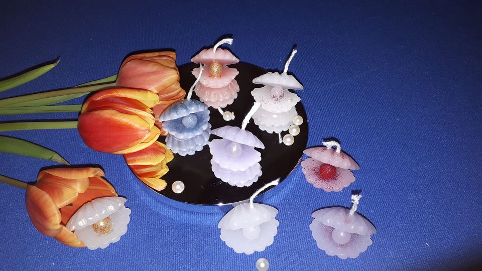 Muschelschmuckkerzen