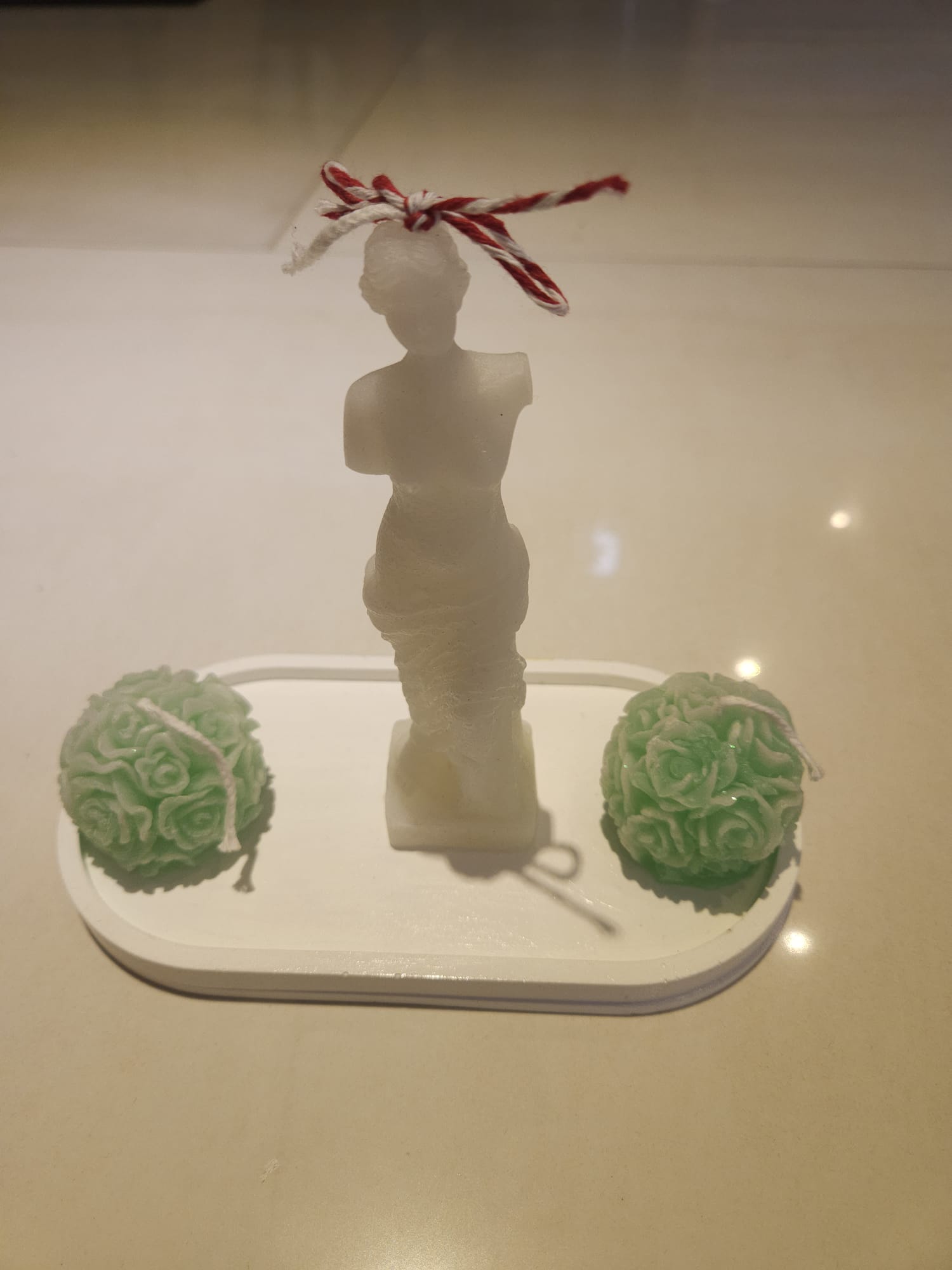 Dekorative Figur mit Seifen