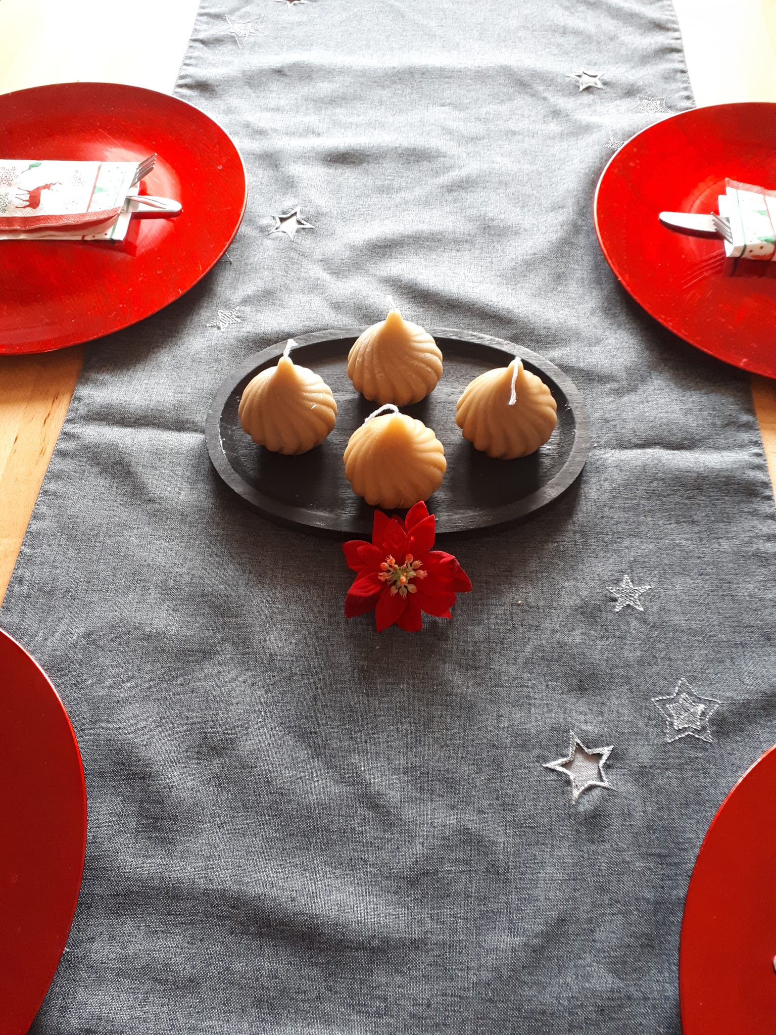  Set 4 Weihnachtliche kerzen