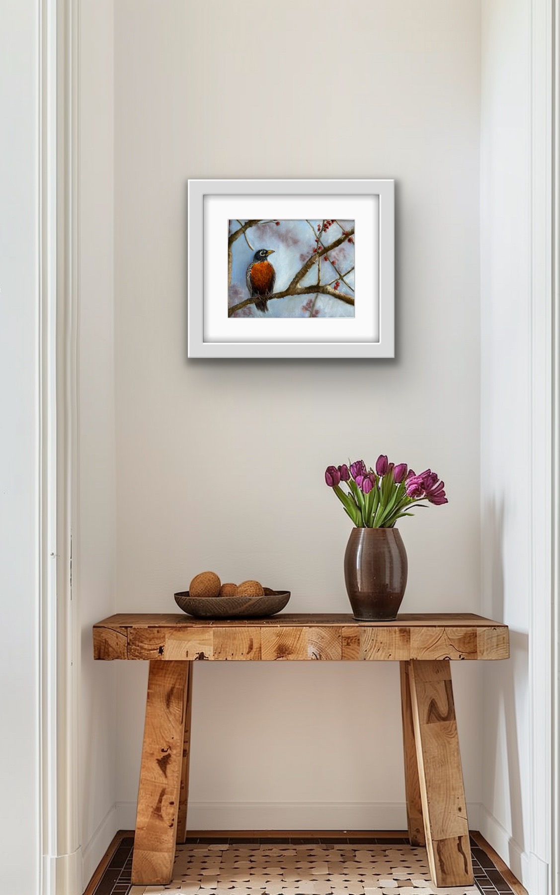 Robin At Dawn 10 x 8 Hand Signed Limited Edition Print