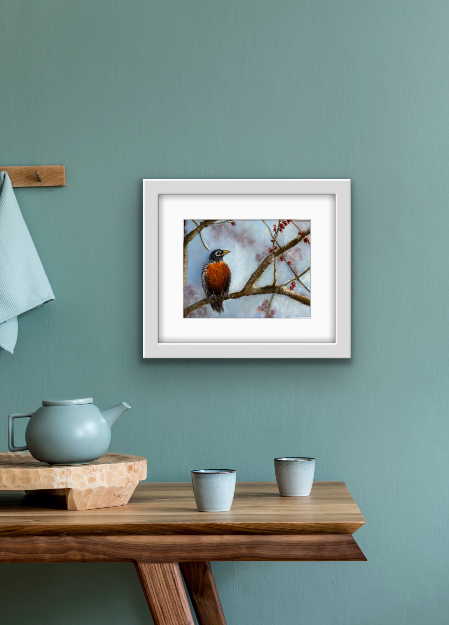 Robin At Dawn 10 x 8 Hand Signed Limited Edition Print