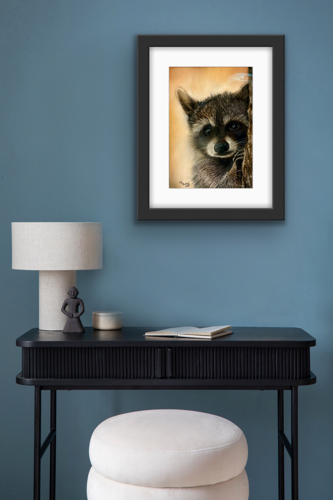 Rocky The Racoon A4  Hand signed Limited Edition Print