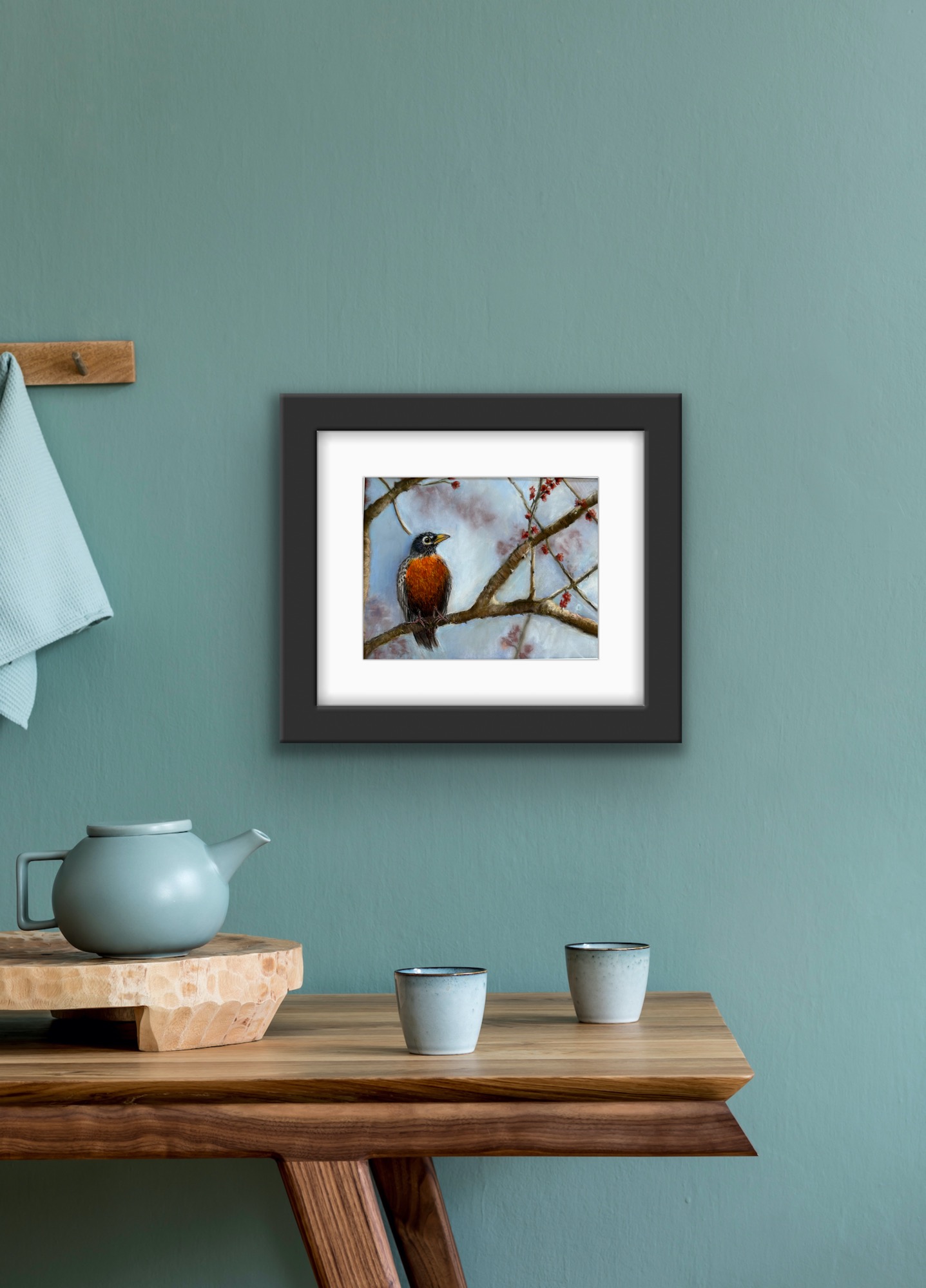Robin At Dawn 10 x 8 Hand Signed Limited Edition Print