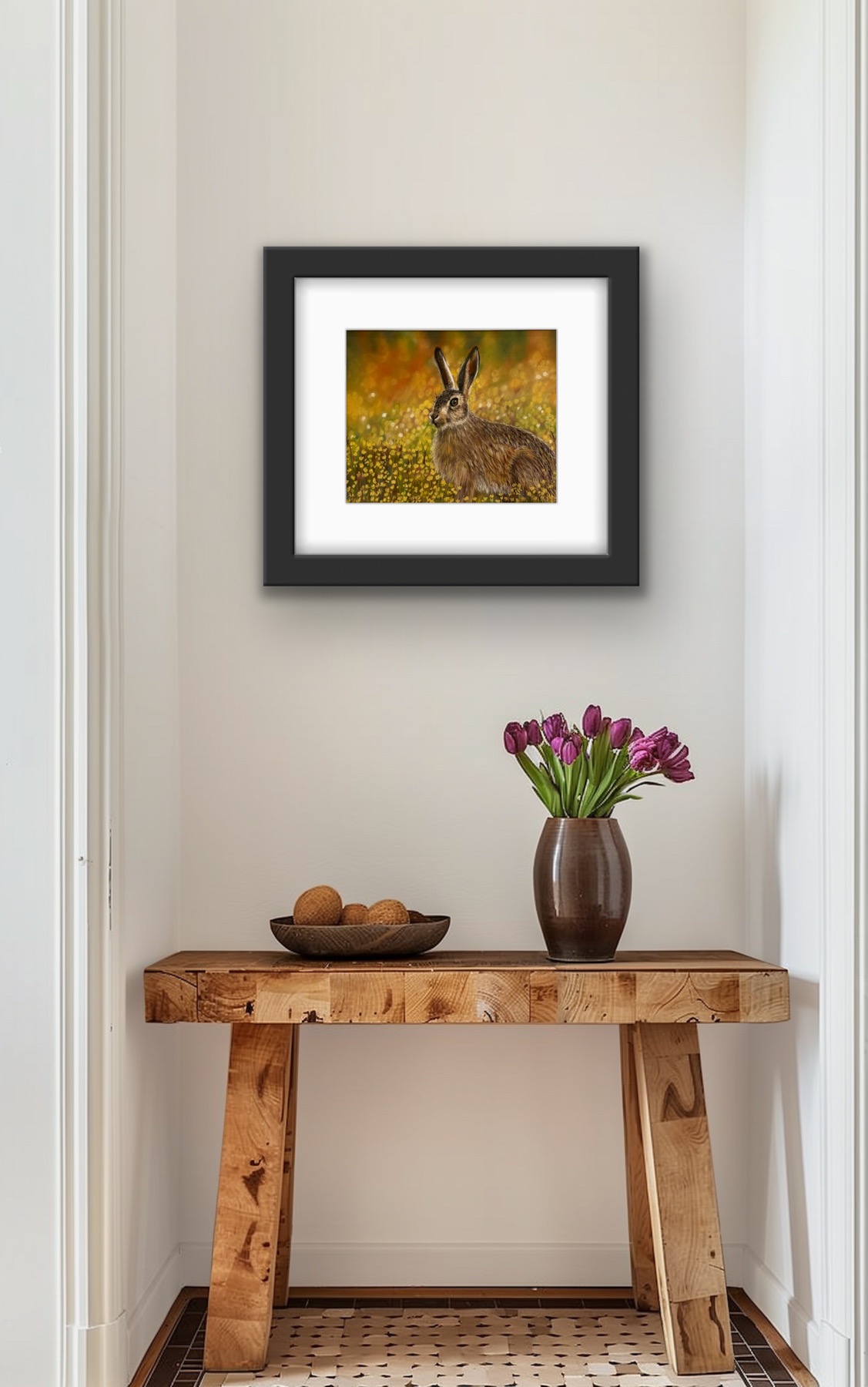 Hare & Bloom 8 x 8 Inch Signed Limited Edition Print