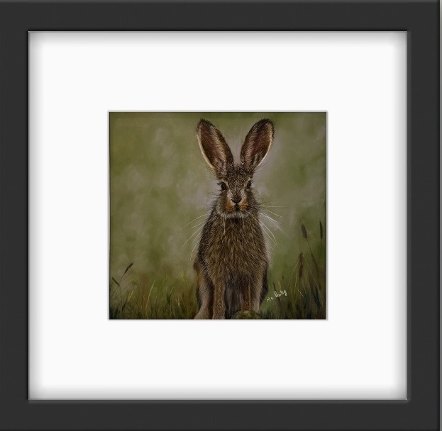 Hare At Dawn 8 x 8 Inch Hand Signed Limited Edition Print