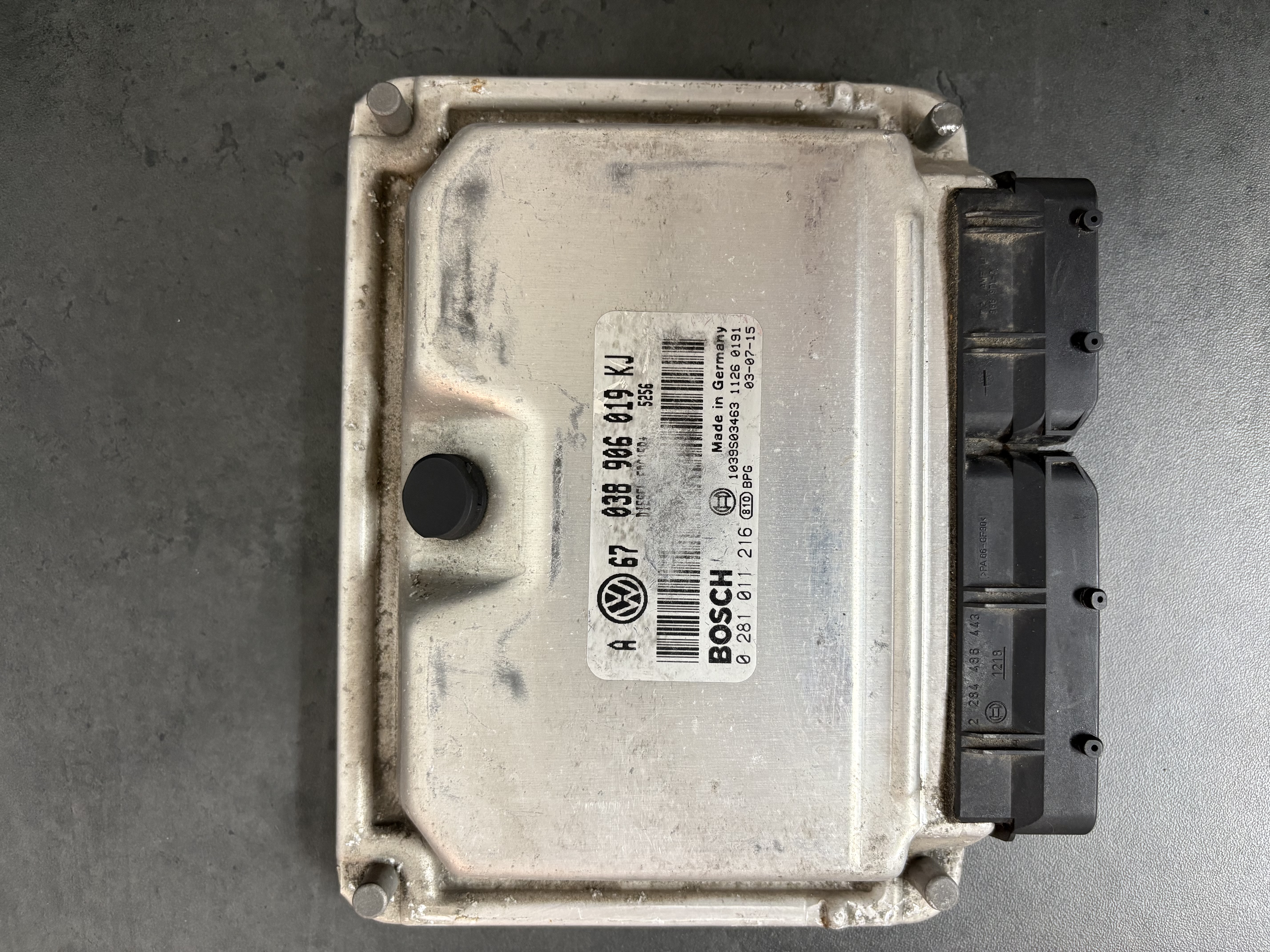 ECU 038906019KJ 0281011216 EDC15P+ – IMMO OFF