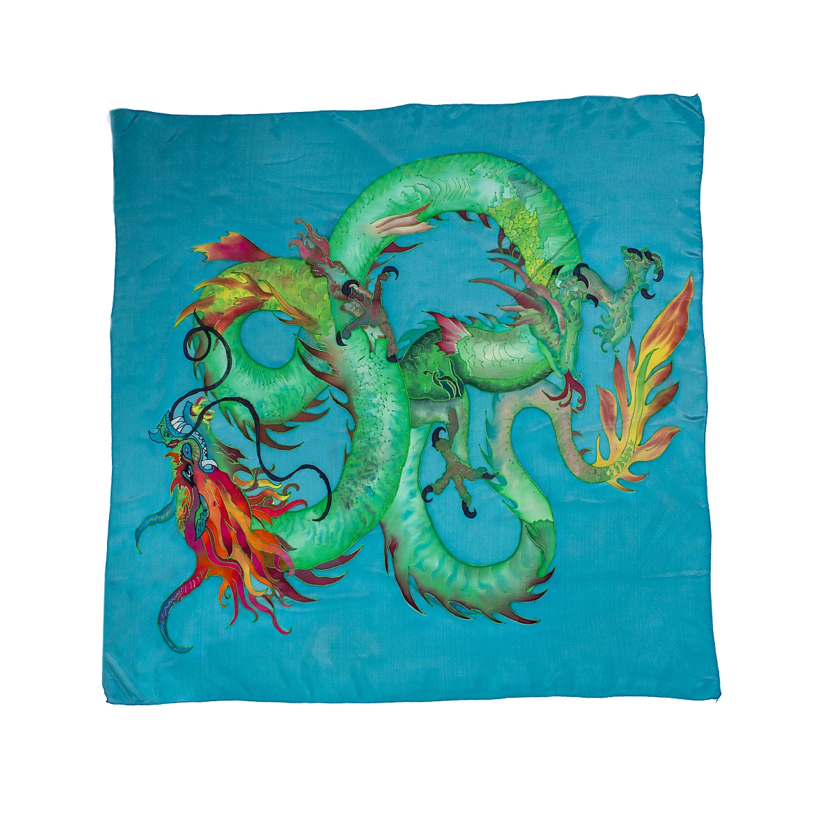 serpiente verde estilo chino 