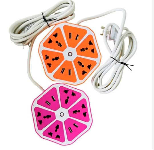 Zapatilla De Enchufe Hexagon 4 Tomas 220 4USB