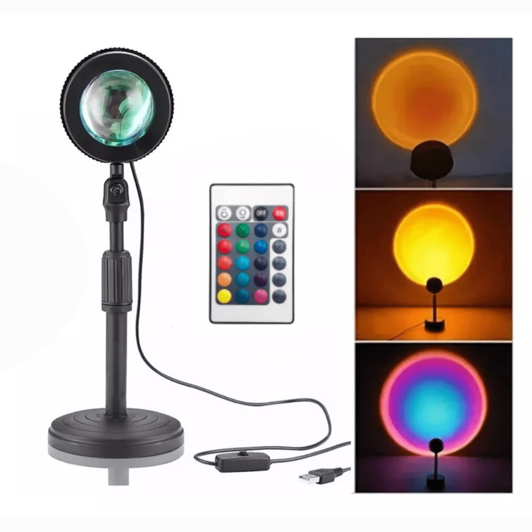 LAMPARA LED RGB USB CON CONTROL PUESTA DE SOL