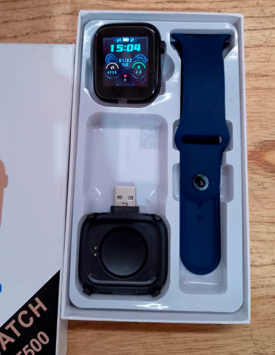 Smartwatch T500 Ultra Max Diseño De La Malla Milanese Rosa/Azul