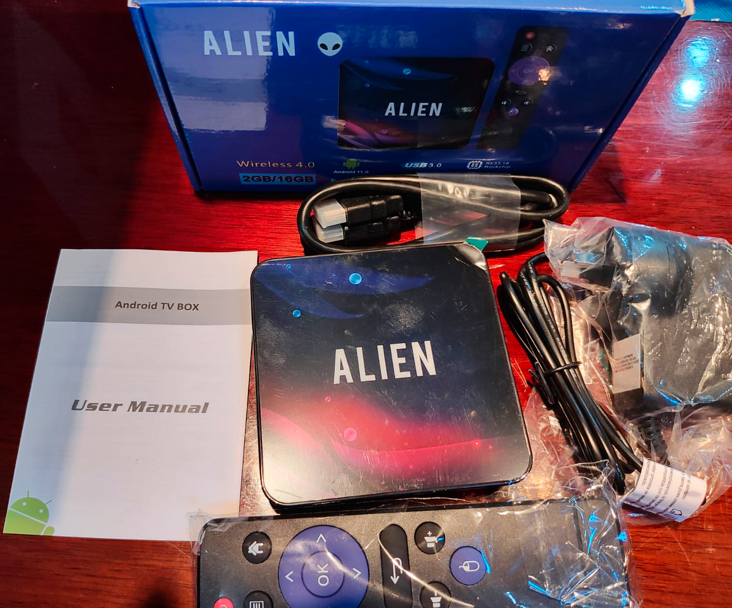 Tv Box Alien 2gb 16gb Android Color Negro Tipo De Control Remoto Estándar