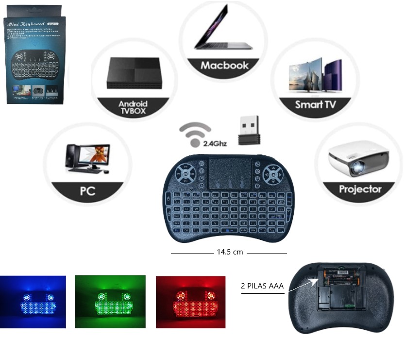 TECLADO MINI KEYBOARD BLUETOOTH