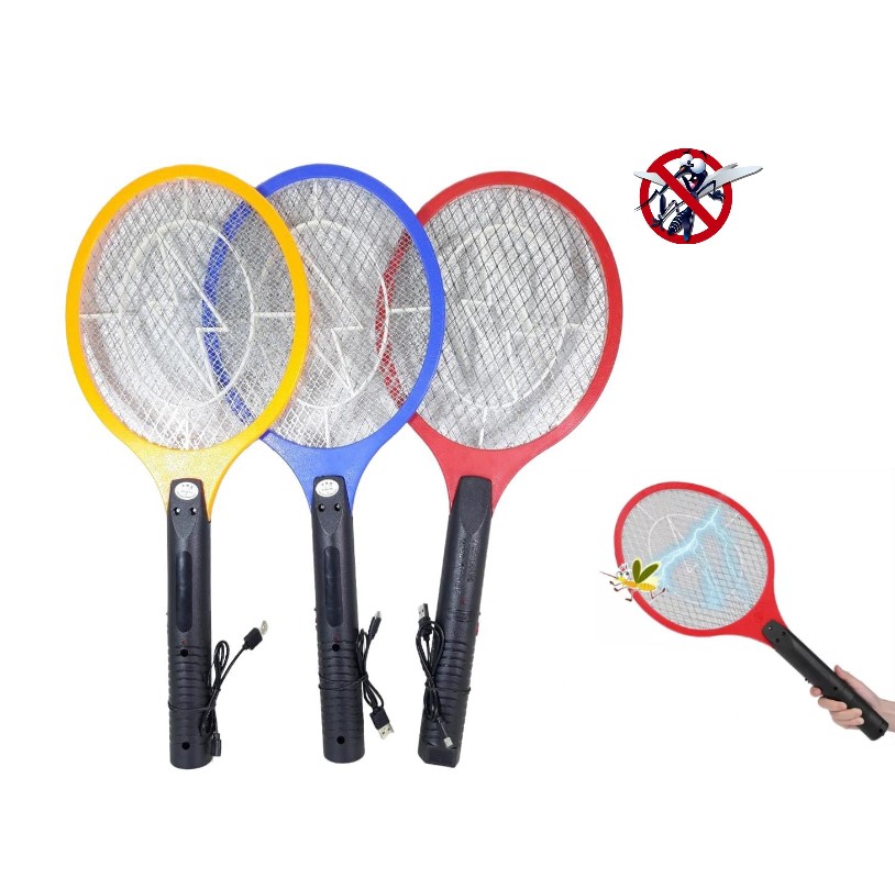 Raqueta Paleta Mata Mosquitos Moscas Recargable Usb