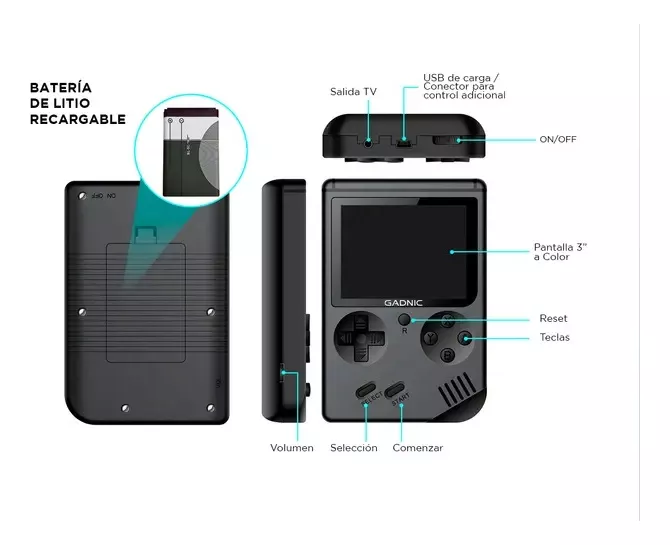 Gadnic Consola Portatil Gm1
