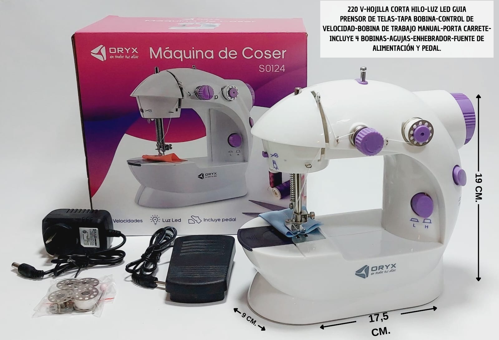 Maquina Mini de Coser Oryx S0124(10022)