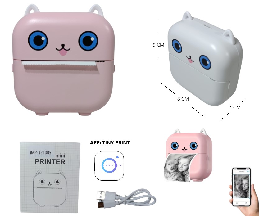 MINI IMPRESORA TERMICA BLUETOOTH RECARGABLE
