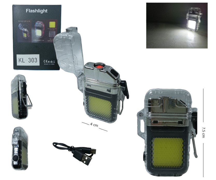 ENCENDEDOR CON LINTERNA LED RECARGABLE(kl-303)