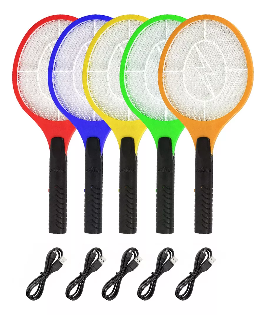 Raquetas Mata Mosca Mosquito Recargable Usb Hj03
