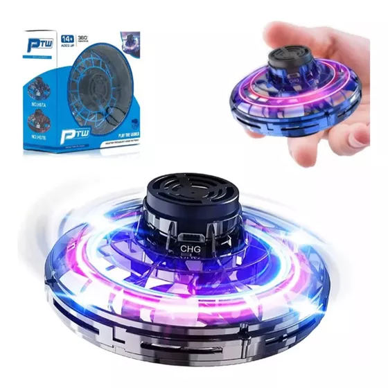 Juguete Ovni Spinner Volador Con Luz Usb Dinax
