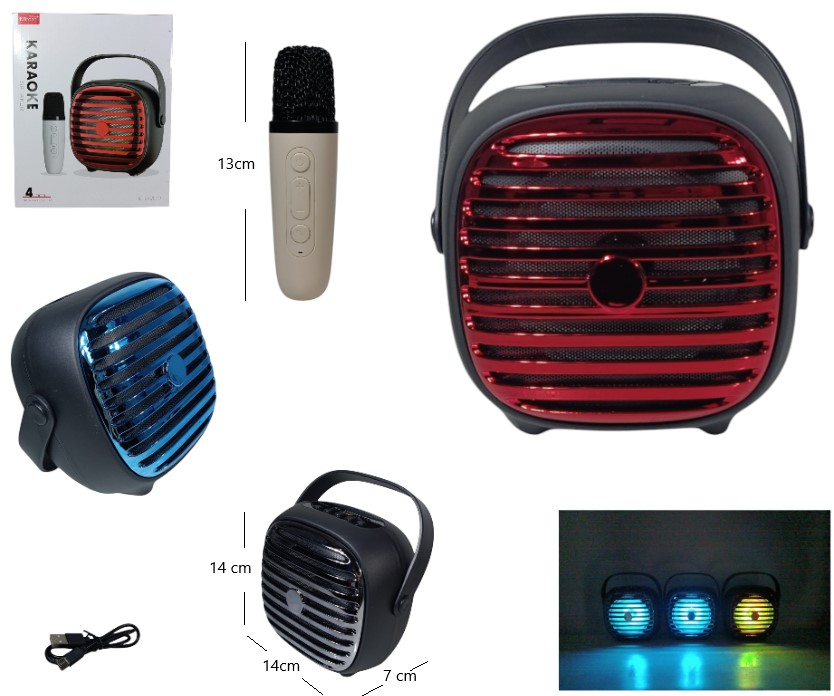 PARLANTE BLUETOOTH KARAOKE 4"(kst2010)