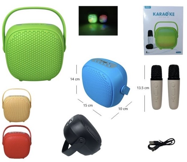PARLANTE BLUETOOTH KARAOKE CON MICROFONO(gts2009)