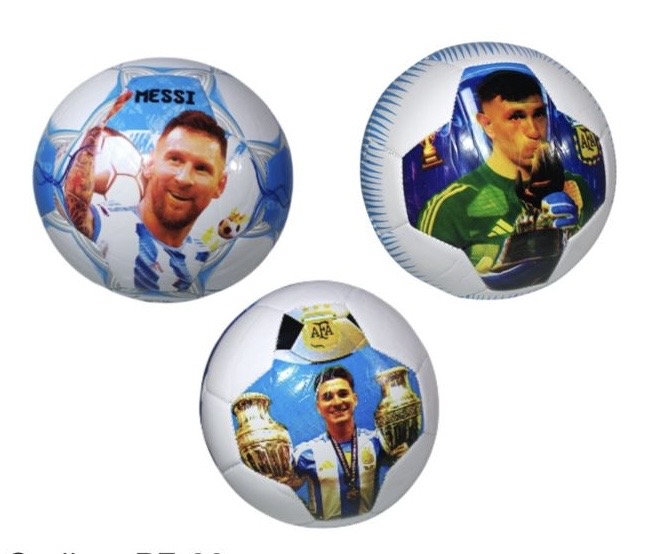 PELOTA NUMERO 5 AFA MESSI DIBU MUNDIAL