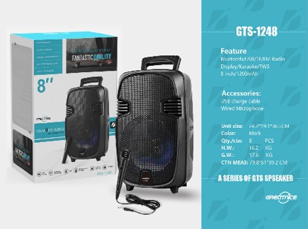 PARLANTE BLUETOOHT 8( GTS-1248)