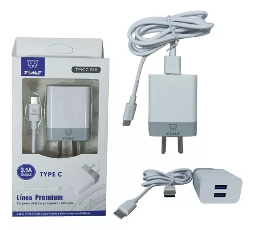 CARGADOR TIME -IBEK 3.1 TIPO C 2USB