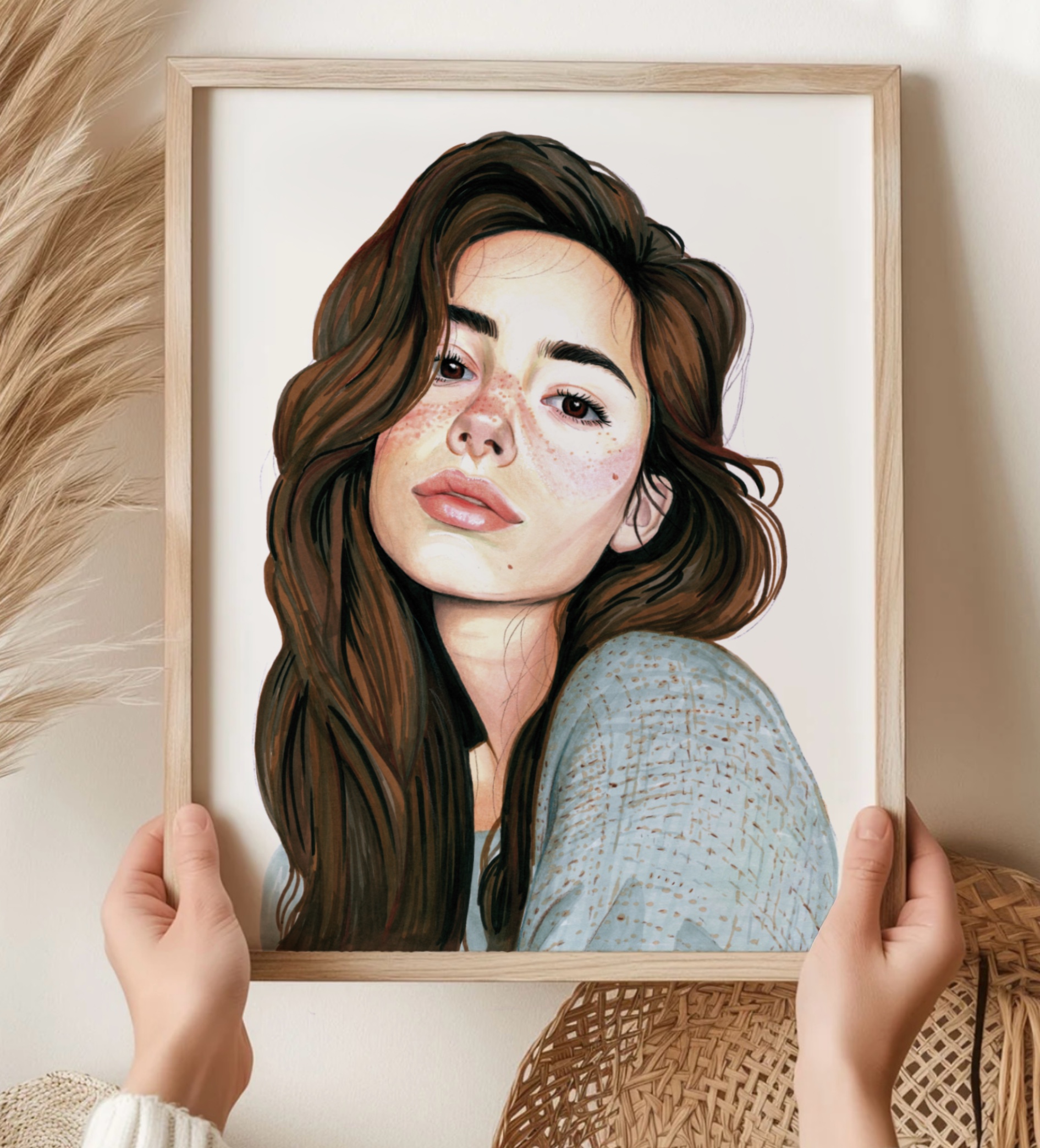 Portrait Feutre - Taille 13x18cm
