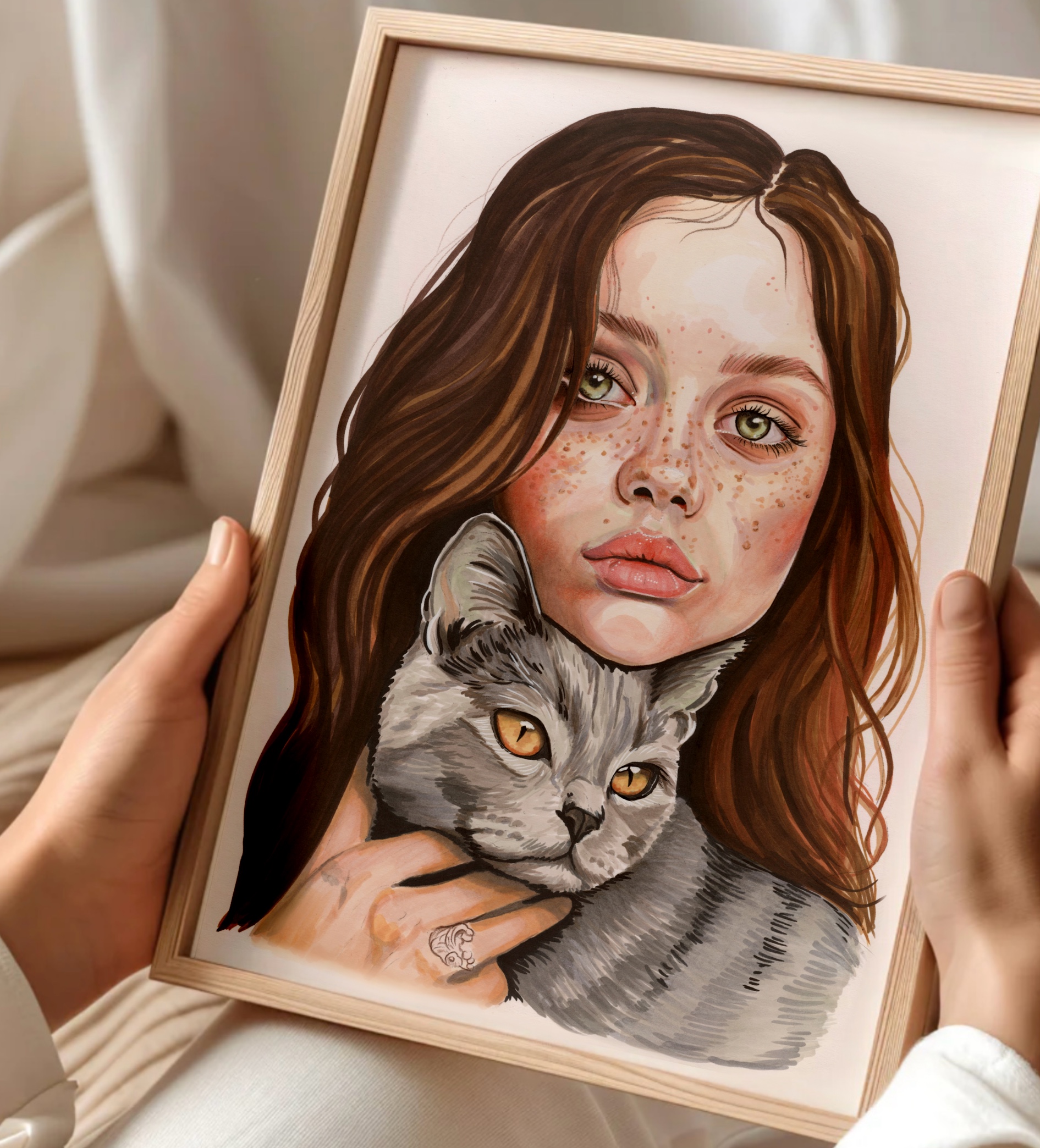 Portrait Feutre - Taille 13x18cm