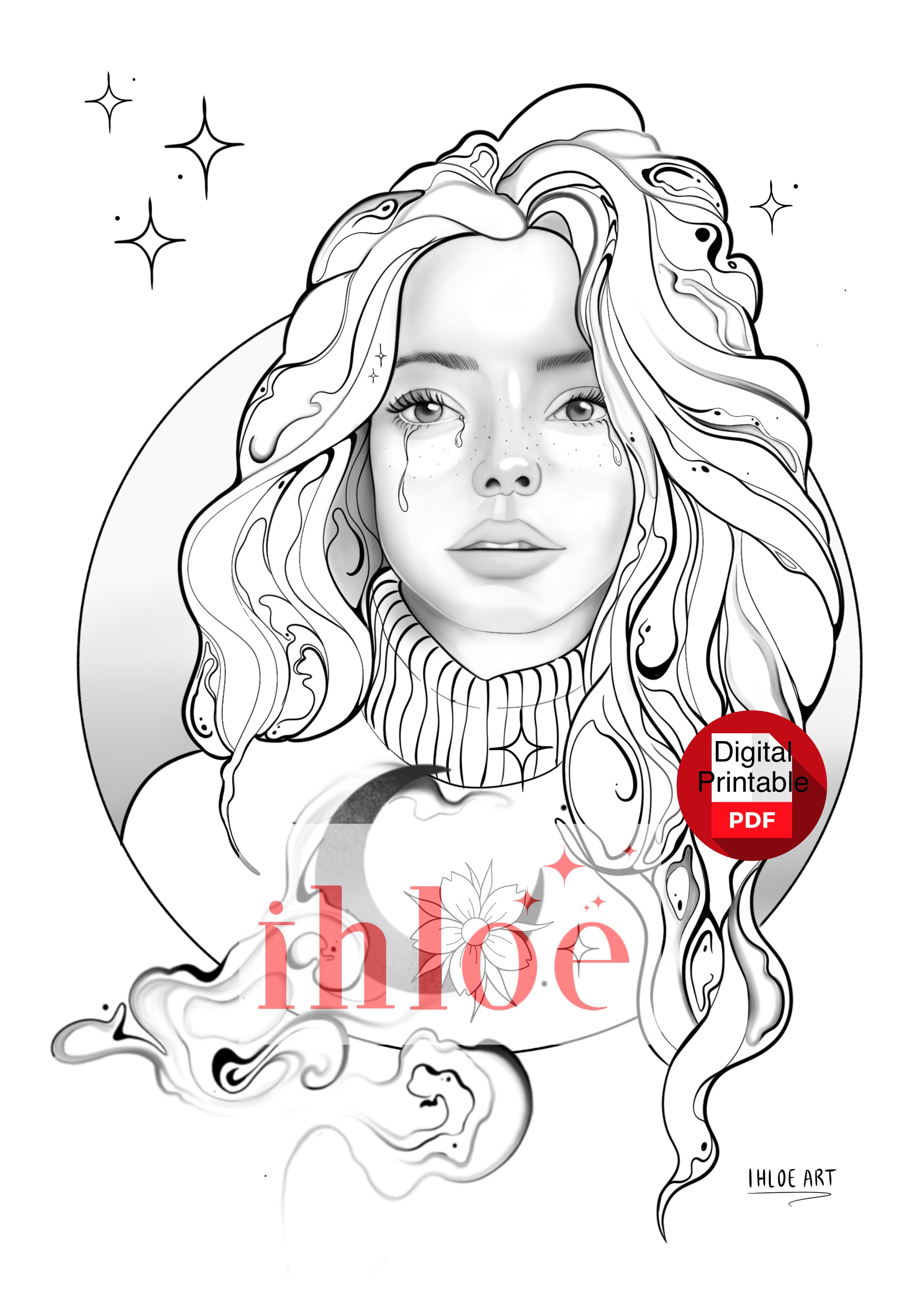Pack Portraits d'Asie - 4 Coloriages