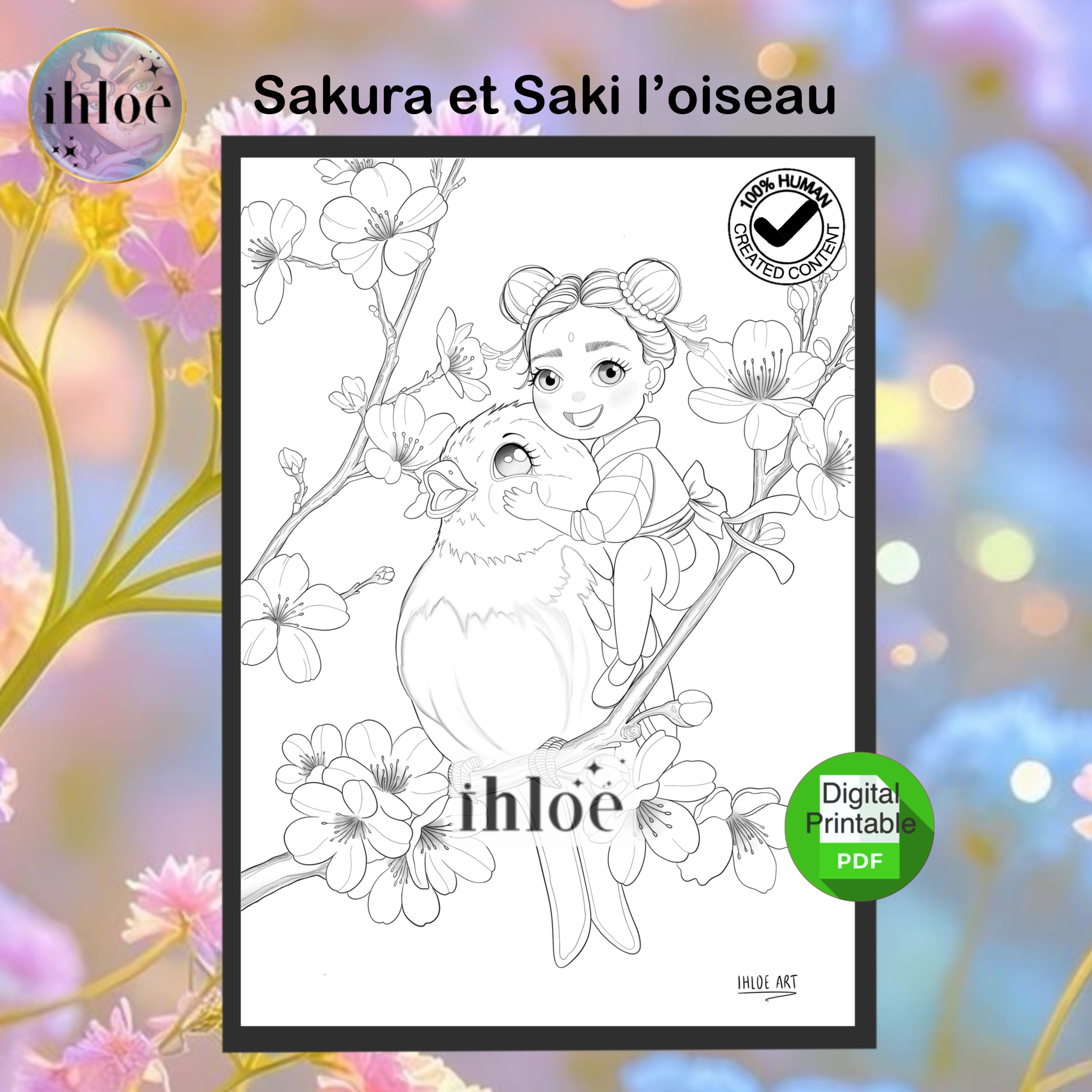 Sakura et Saki l'oiseau