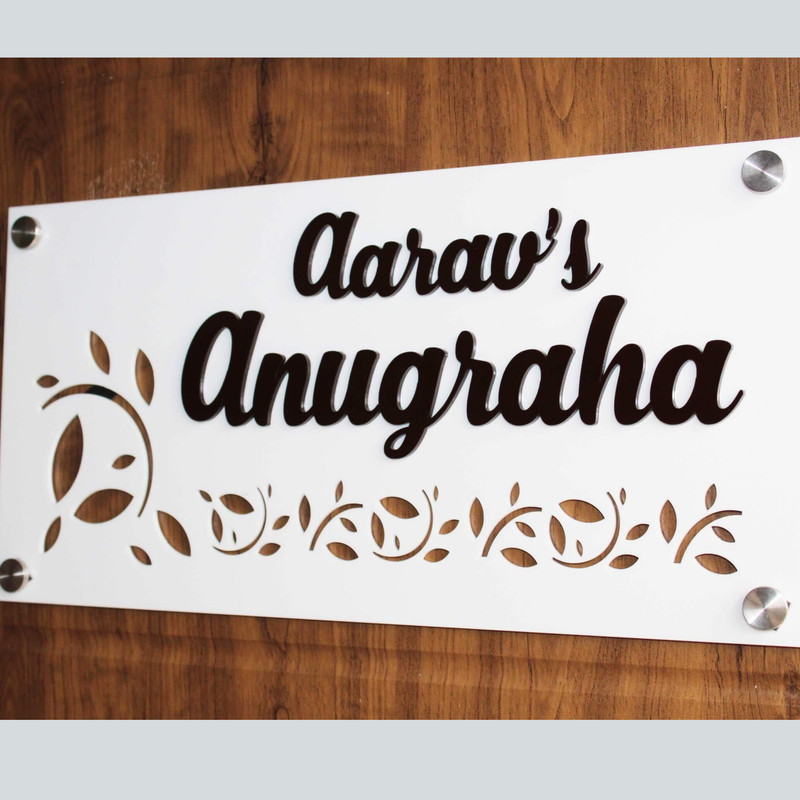 RetroVesta 6x12 Custom Acrylic Nameplate  Your Name, Your Design!