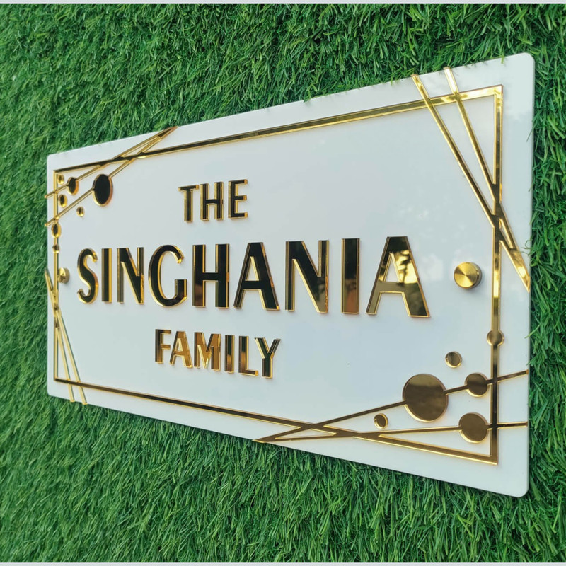 Personalized 6x12 Acrylic Nameplate by RetroVesta  Customizable for Any Occasion