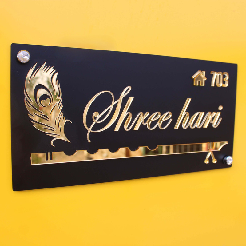 Create Your Own Stylish 6x12 Acrylic Nameplate with RetroVesta Customization