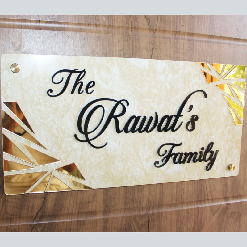 RetroVesta Custom 6x12 Acrylic Nameplate  Perfect for Home, Office, or Gifts