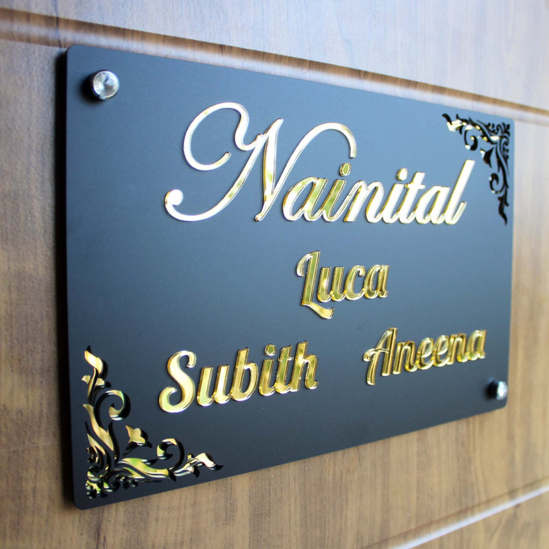 RetroVesta Custom 6x12 Acrylic Nameplate  Perfect for Door Signs, Offices, or Gifts