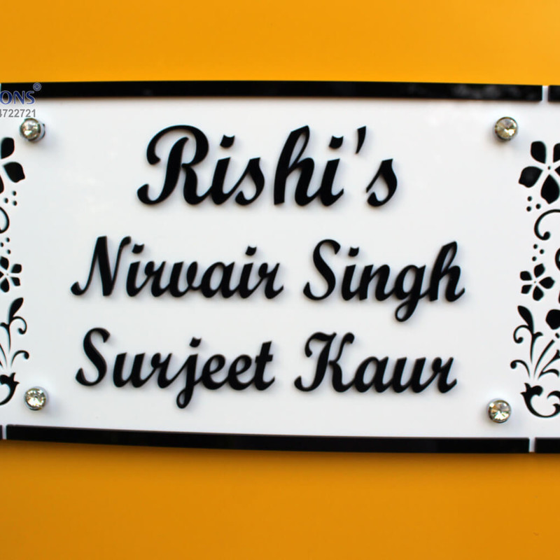 RetroVesta Custom 6x12 Acrylic Nameplate  Premium Quality, Fully Personalized